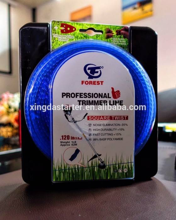 monofilament gass brush cutter spare parts nylon fuel trimmer line for grass trimmer machine